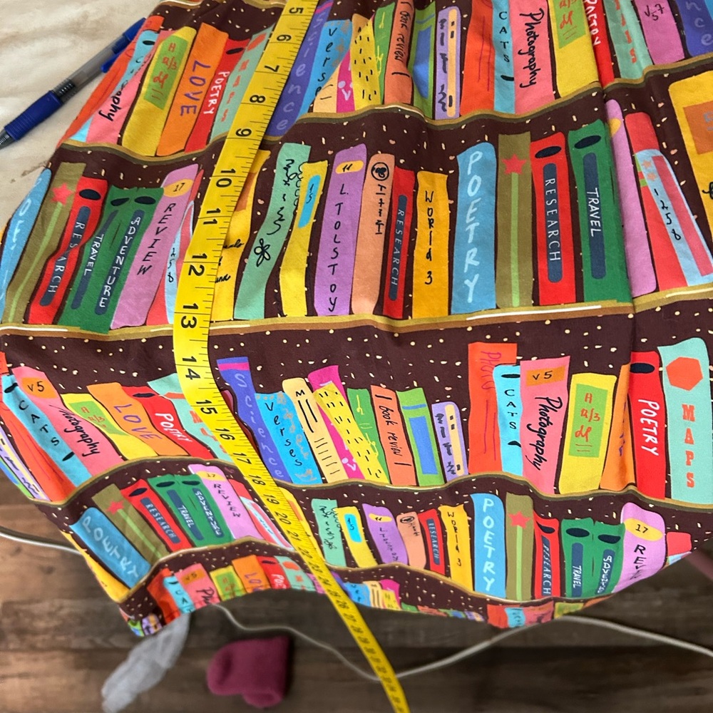 Colorful Book Print Women's Skirt - Picture 8 of 11